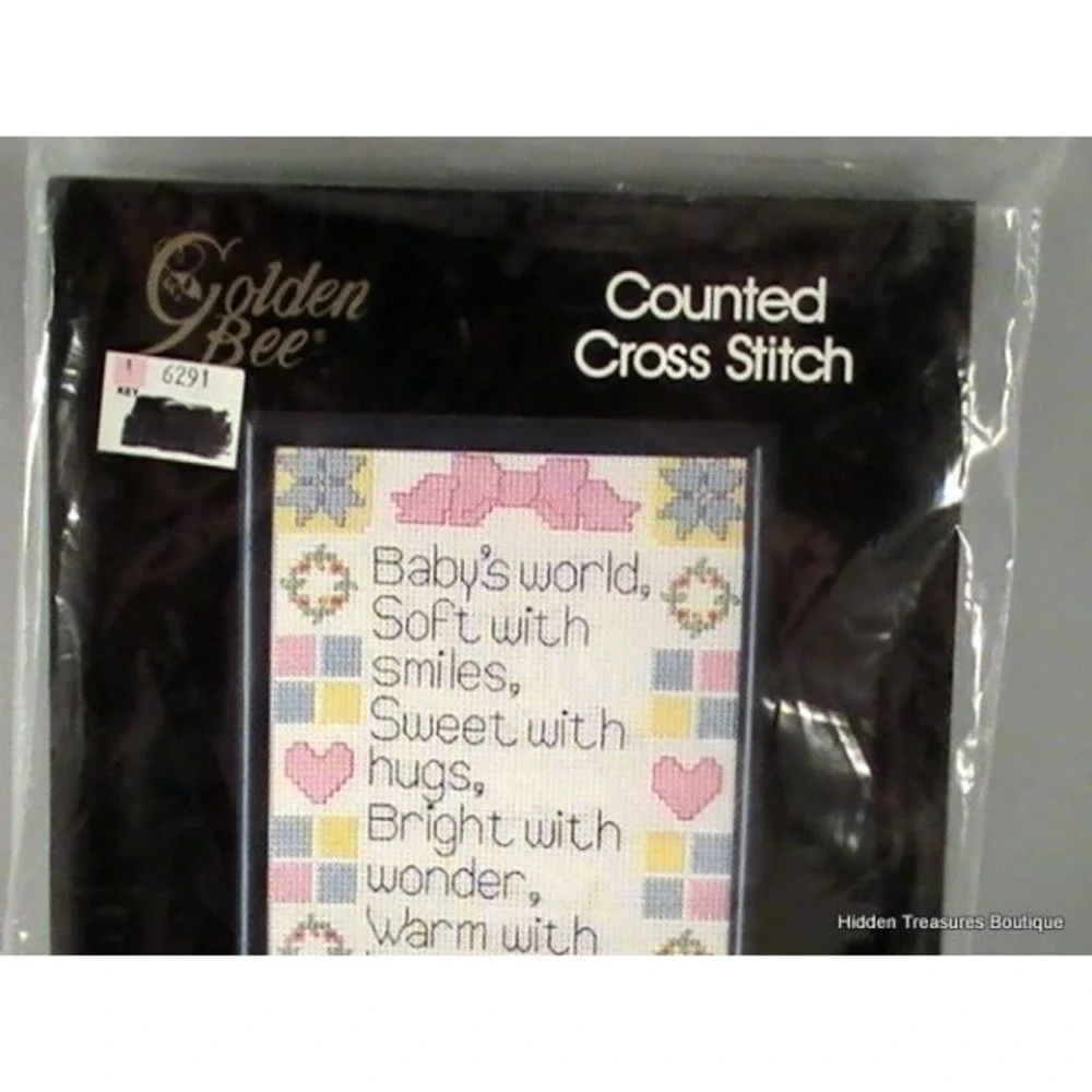 Baby‎ Sayings Counted Cross Stitch Kit by Golden Bee Stitchery Inc #6422